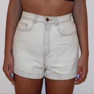 american apparel denim shorts